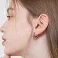 제이로렌 [aube] 써지컬 원터치 하트 링 귀걸이 AE012