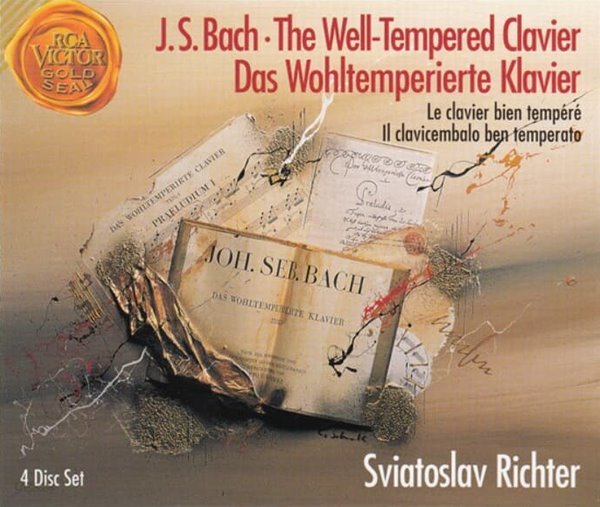 Bach : The Well Tempered Clavier(평균율 클라비어 전곡집) - 리히터Sviatoslav Richter (4CD)(독일발매)