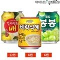 갈아만든배 포도 봉봉 비락식혜 238ml 3종 24캔 세트