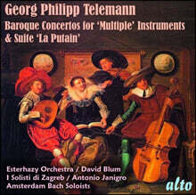 David Blum 텔레만: 바로크 협주곡, 'La Putain' 모음곡 (Telemann: 'Multi-instrument' Concertos)