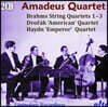 Amadeus Quartet 브람스: 현악 사중주 1-3번 / 드보르작: 현악 사중주 '아메리카' / 하이든: 현악 사중주 Op. 76 No. 3 '황제' (Brahms, Dvorak & Haydn: String Quartets)