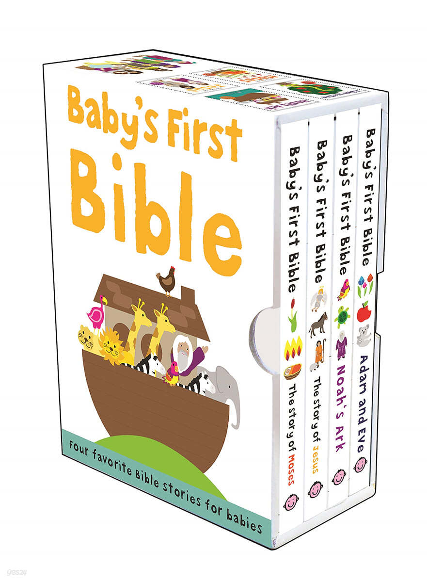 Baby&#39;s First Bible Boxed Set: The Story of Moses, the Story of Jesus, Noah&#39;s Ark, and Adam and Eve