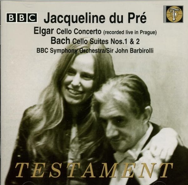Elgar : 첼로 협주곡 &amp; 바흐 : 첼로 조곡 1, 2번 -  뒤 프레 (Jacqueline Du Pre) , 바비롤리 (John Barbirolli)(UK발매)