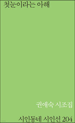 첫눈이라는 아해