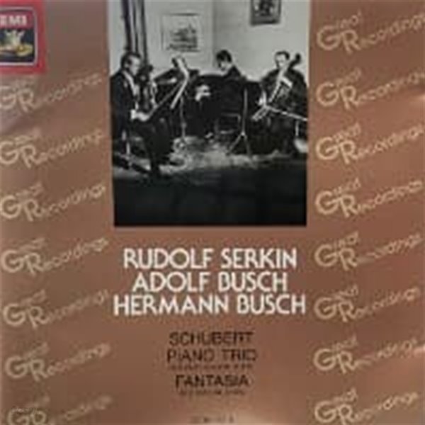 Rudolf Serkin, Adolf Busch, Hermann Busch / 슈베르트 : 피아노 삼중주 (일본수입/CE305216)