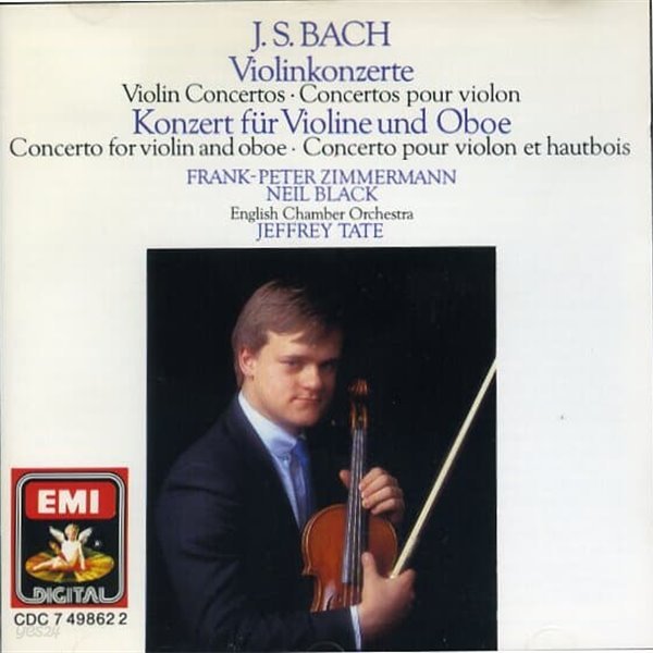 [수입] J S Bach - Violin Concerto BWV 1041, 1042 / Concerto for Vioiln &amp; Oboe BWV 1060 - Zimmermann