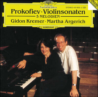 Gidon Kremer 프로코피에프: 바이올린 소나타 1번 2번 (Prokofiev: Violin Sonatas Op.80, Op.35b