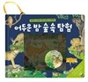 어두운 밤 숲 속 탐험