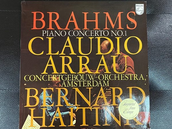 [LP] 클라우디아 아라우,베르나르트 하이팅크 - Claudio Arrau,Bernard Haitink - Brahms Piano Concerto No.1 LP [홀랜드반]