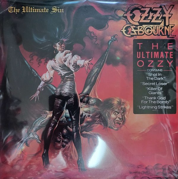 오지 오스본 (Ozzy Osbourne) - The Ultimate Sin (개봉, Copy LP)