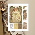 Alphonse Mucha_무하 스티커 씰스티커_백일몽