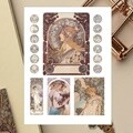 Alphonse Mucha_무하 스티커 씰스티커_별자리