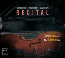 Arto Noras 아르토 노라스 첼로 연주집 (Penderecki, Ryu &amp; Shostakovich: Cello Works)