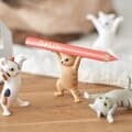 고양이 미니어처 볼펜 이어폰 거치대
