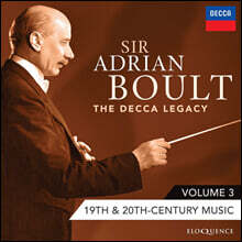 Adrian Boult 아드리안 볼트 데카 레이블 녹음 3집 - 19세기, 20세기 음악 (The Decca Legacy Vol.3 - 19th &amp; 20th Century Music)