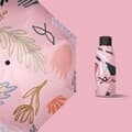 [아일렌]컬러아트 UV차단 5단 양산겸 우산(핑크)
