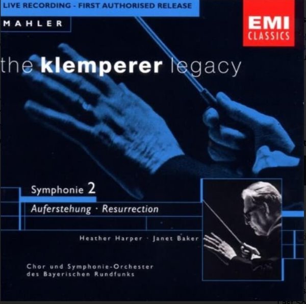Mahler : Symphonie 2 , Auferstehung &#183; Resurrection &#39;부활&#39; - 클렘페러 (Otto Klemperer) (유럽발매)