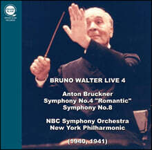 Bruno Walter 브루노 발터 라이브 4집 - 브루크너: 교향곡 4번, 8번 (Bruno Walter Live 4 - Bruckner: Symphonies No. 4 &amp; 8)