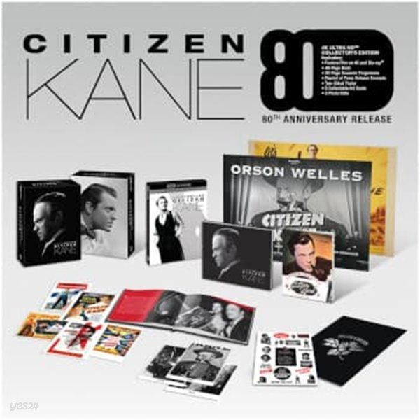 시민케인 80주년 4K  한정판(한글자막) CITIZEN KANE: 4K ULTRA HD 80TH ANNIVERSARY COLLECTOR’S EDITION