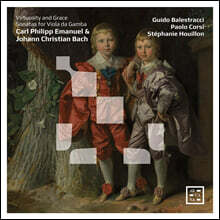 Guido Balestracci / Paolo Corsi / Stephanie Houillon C.P.E 바흐 &amp; J.C. 바흐: 비올라 다 감바 소나타 (Virtuosity and Grace)