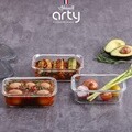 [쉬젤] 아티 내열용기 직사각 3종세트 (직사각640ml*3ea)