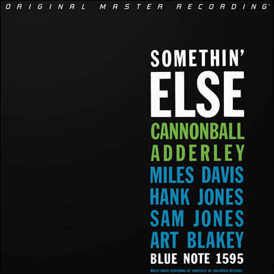Cannonball Adderley (캐논볼 애덜리) - Somethin' Else [SACD Hybrid]