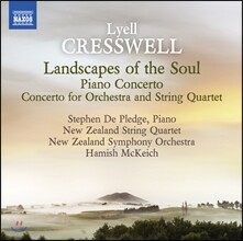 Hamish McKeich 크레즈웰: 피아노 협주곡, 현악사중주 협주곡, 영혼의 풍경 (Lyell Cresswell: Piano Concerto, Concerto for Orchestra and String Quartet, Landscapes of the Soul)