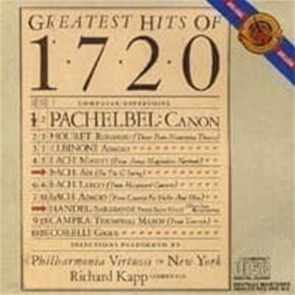 Richard Kapp / Greatest Hits Of 1720 (CCK7013)