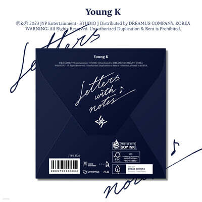 Young K (DAY6) - Letters with notes - 예스24