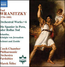 Marek Stilec 폴 브라니츠키: 관현악 작품 6집 (Wranitzky: Orchestral Works, Vol. 6)
