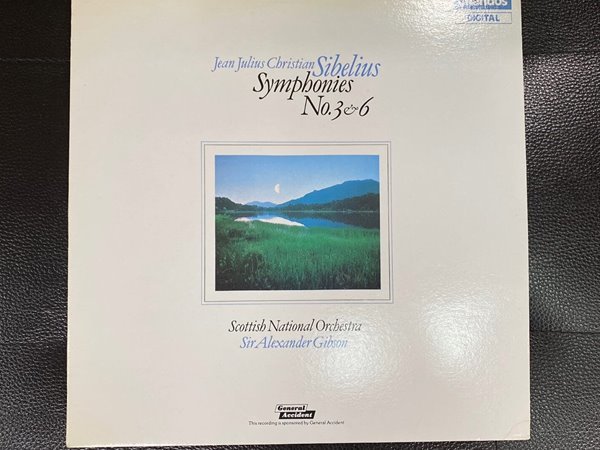 [LP] 알렉산더 깁슨 - Alexander Gibson - Sibelius Symphonies No.3 &amp; 6 LP [서울-라이센스반]