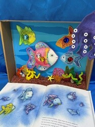 [무지개 물고기] 독후활동 어린이 미술 바닷속 만들기 DIY 키트 홈문센 엄마표 미술놀이