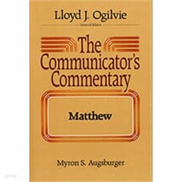 The Communicator&#39;s Commentary Matthew