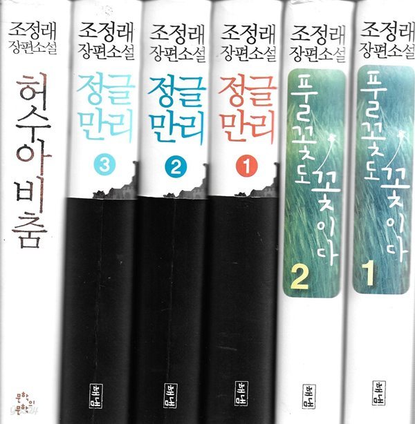 조정래 장편소설 모음집 (풀꽃도 꽃이다 1-2, 정글만리 1-3, 허수아비 춤) [총6권/양장]