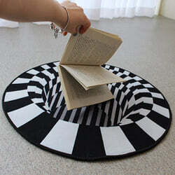 ★품절임박★홈트릭아트 3D 착시 욕실 거실 러그 발매트