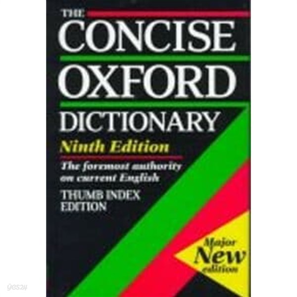 The Concise oxford Dictionary (Thumb Index, Hardcover, 9th, Major New edition)