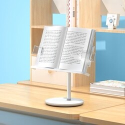 얼리봇 EACW-100 화이트 각도 높이 조절 독서대 북스탠드 아이패드 태블릿 PC 거치대 {EACW100}