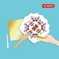 [MUSEUM IN HAND] 여름 단오 한지 무지 전통문양 금박 포일 부채 만들기 꾸미기 한국적인선물 전통 기념품 외국인 친구 선물