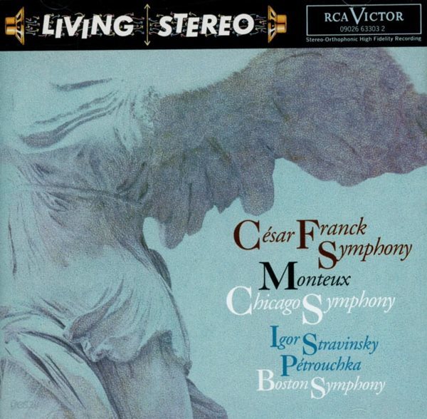 프랑크 (Cesar Franck) , 스트라빈스키 (Igor Stravinsky) :교향곡 D단조, Petrouchka(페트루슈카) - 몽퇴 (Pierre Monteux)(EU발매)