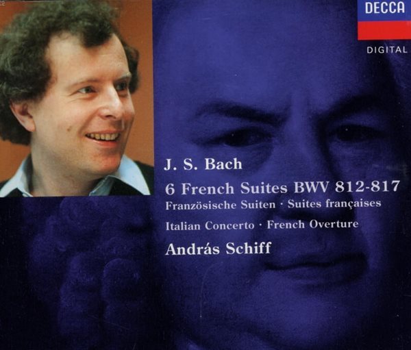 Bach : 6 French Suites 6개의 프랑스 모음곡, 이탈리안 협주곡 -  쉬프 (Andras Schiff) (독일발매) (2CD)