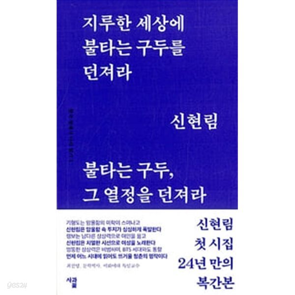 지루한 세상에 불타는 구두를 던져라: 신현림 시집 (한국 현대시 다시 읽기 1)