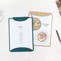 페니체 하프문 클립보드 A4 마그넷 클립파일 가죽서류철 디자인화일 2스타일 10컬러