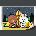 [라인프렌즈] 캠프 파이어_보석십자수
