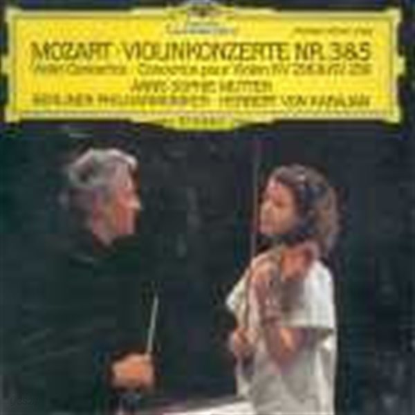 Anne-Sophie Mutter, Herbert Voarajan / 모차르트 : 바이올린 협주곡 3, 5번 (DG019)