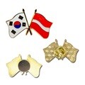 한국-라트비아 국기 교차 뱃지