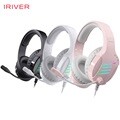 아이리버 유선 게이밍 헤드셋 ENC 노이즈캔슬링 마이크 레인보우LED EQwear-G7H