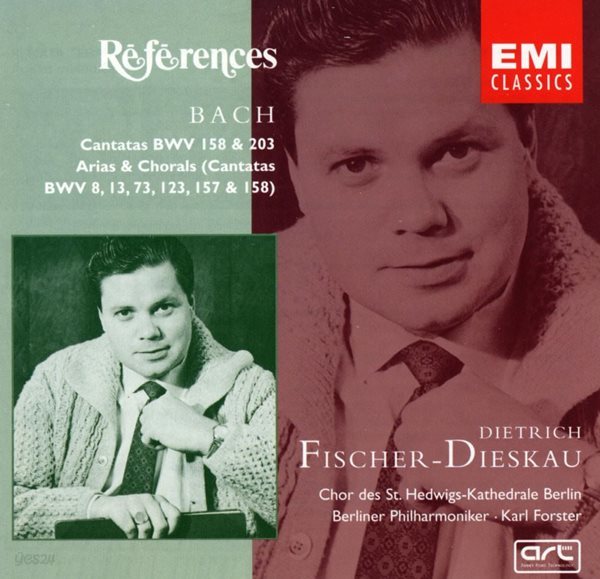 디트리히 피셔 디스카우 - Dietrich Fischer-Dieskau - Bach Cantatas BWV 158 &amp; 203 - Arias &amp; Chorals [E.U발매]