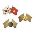 세계 각국의 국기 교차 뱃지 (한국-베트남)