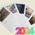 2024년 명화 액자형 캘린더 속지 (액자 미포함) - 세계명화 베스트 콜렉션
