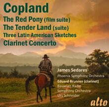 James Sedares 코플랜드: 클라리넷 협주곡, 라틴 아메리칸 스케치, 레드 포니, 텐더 랜드 (Copland: The Red Pony, Clarinet Concerto, Tender Land &amp; Latin American Sketches)